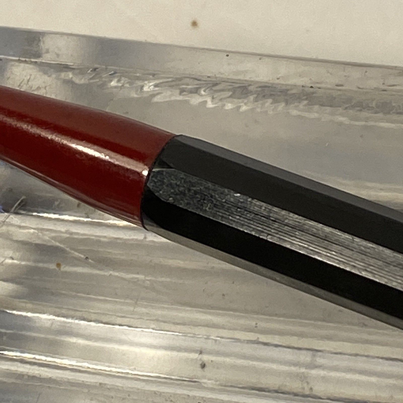 Vintage 1960s Autopoint Twinpoint Red & Black Lead Mechanical Pencil
