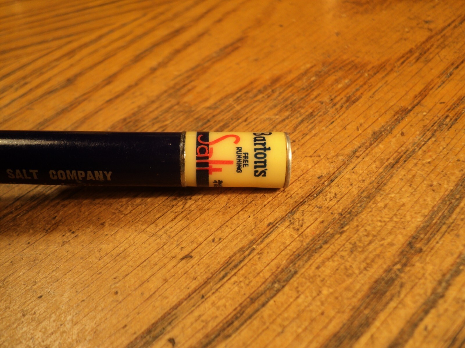 Vintage Ritepoint Mechanical Pencil Barton Salt Company 5-5/16″ Long Can Top