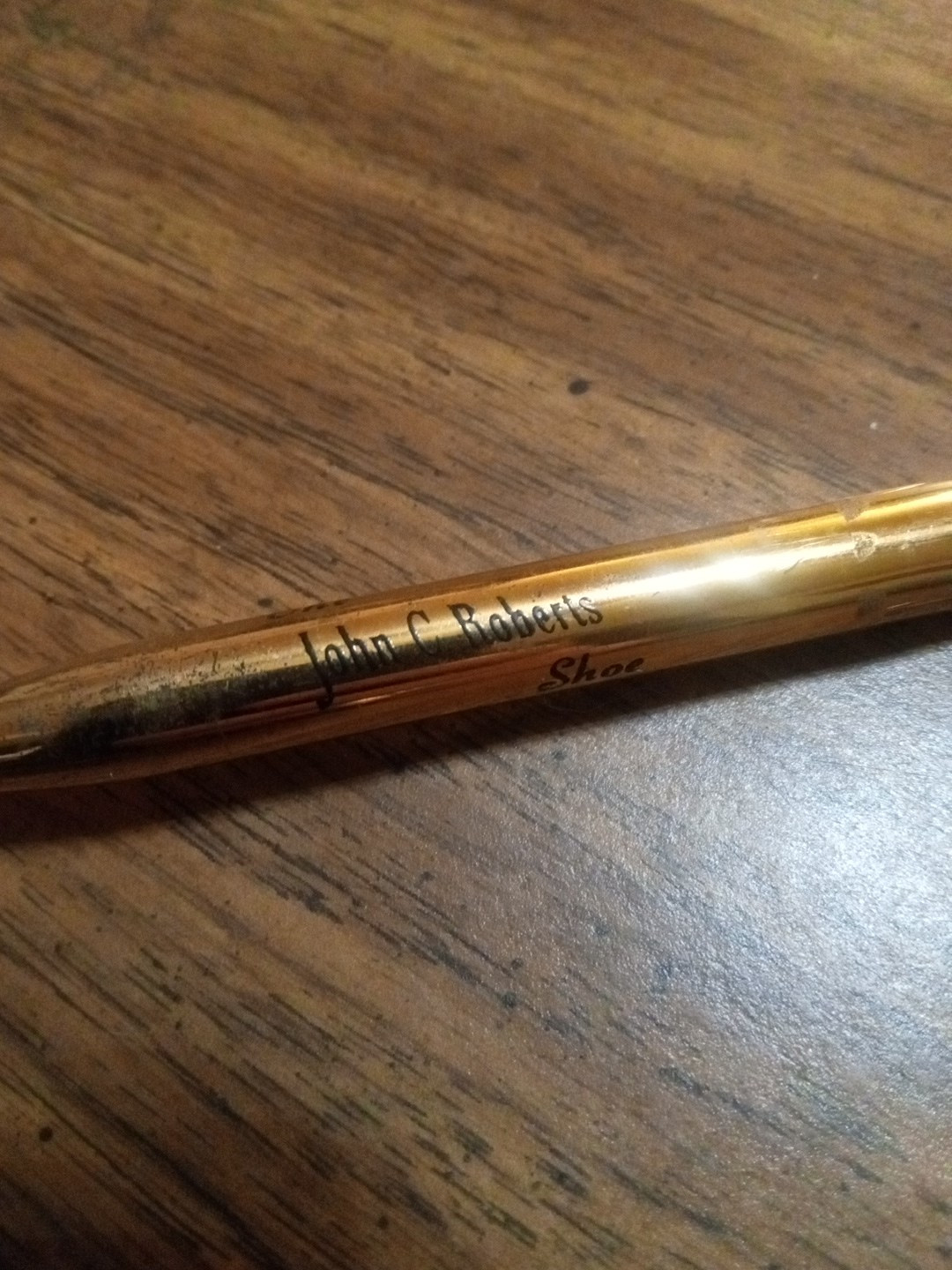 Vintage Mechanical Pencil Lighter Combo Gold Tone USA Works Advertisement Unique