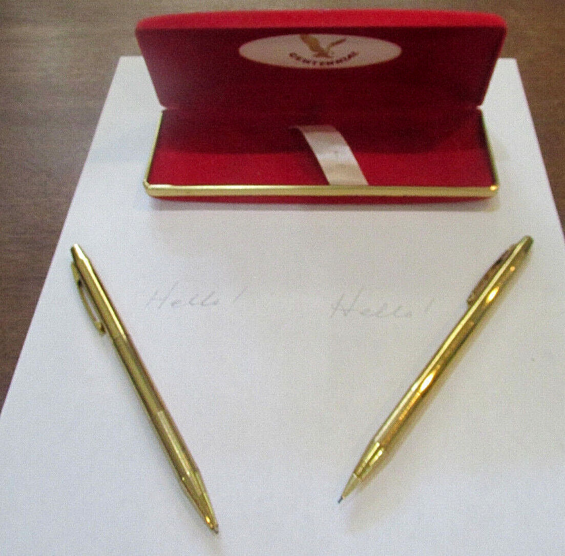 CENTENNIAL MECHANICAL PENCIL & PEN SET + RED VELVET PRESENTATION BOX