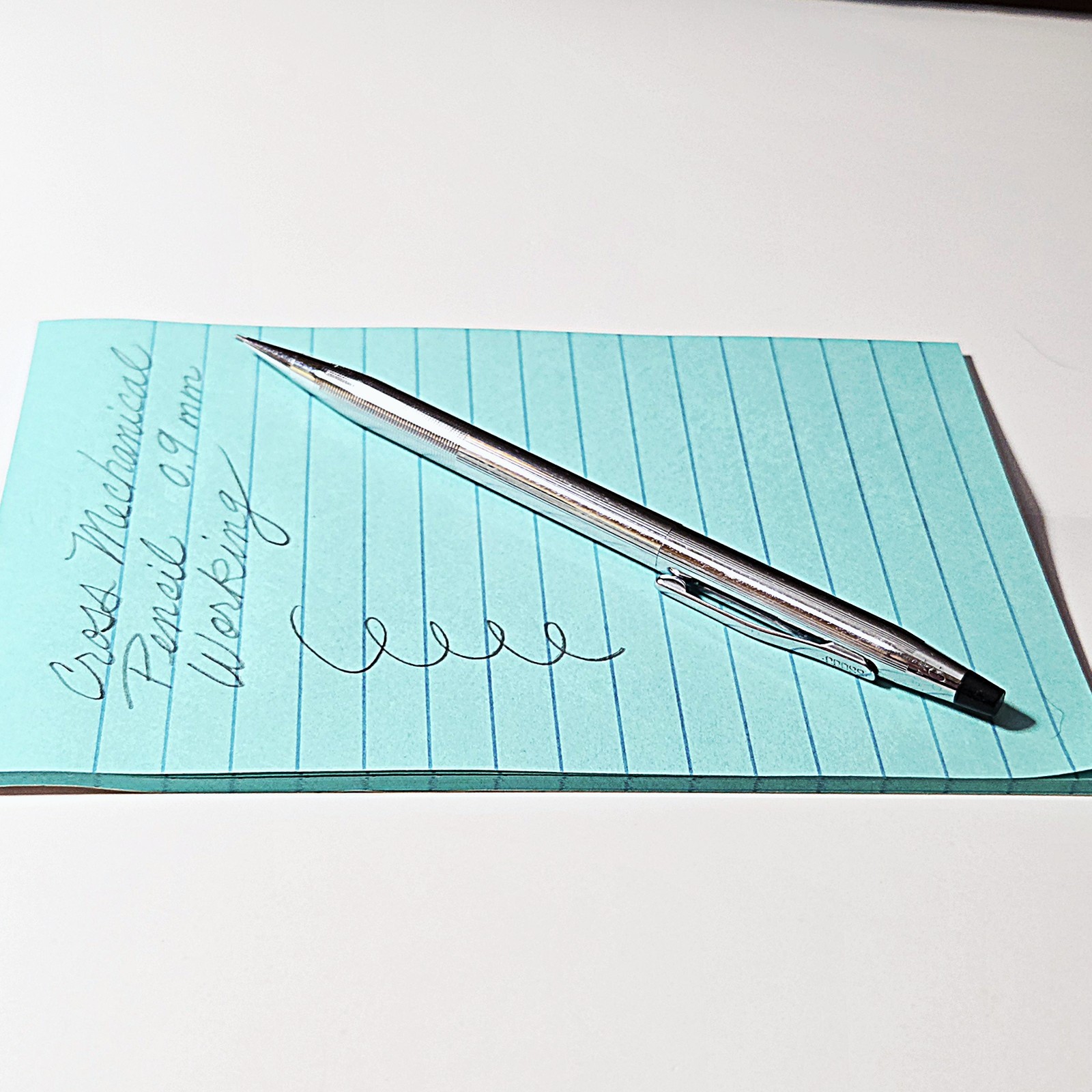 Vintage Cross Century Chrome w/Knurled Grip .9mm Pencil 1960’s USA (No Monogram)