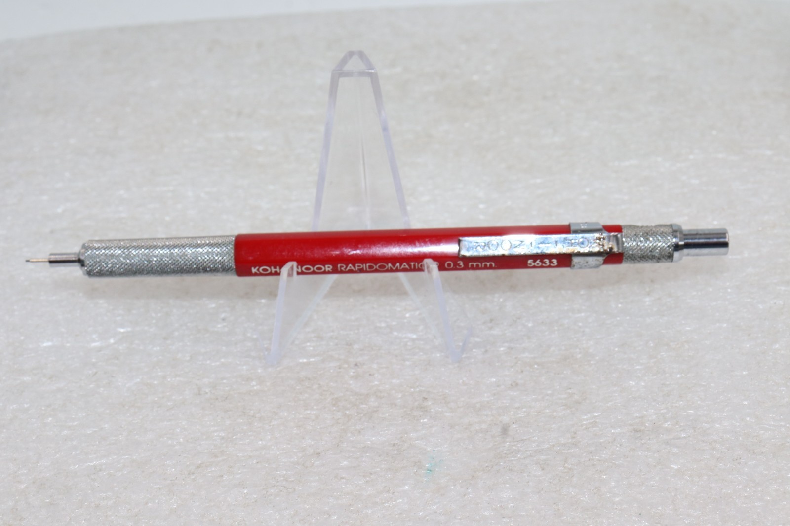 Vintage Koh-I-Noor Rapidomatic Red 5633 Mechanical Pencil 0.3mm Japan