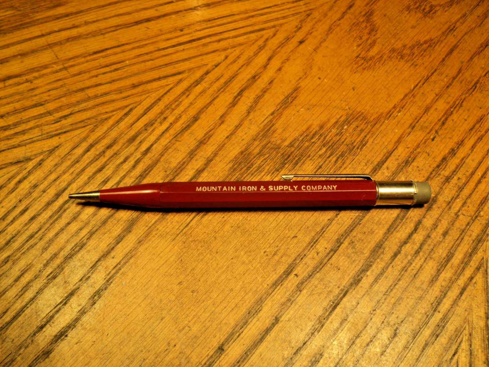 Vintage Autopoint Mechanical Pencil Mountain Iron & Supply Co. 5-5/8″ Long USA