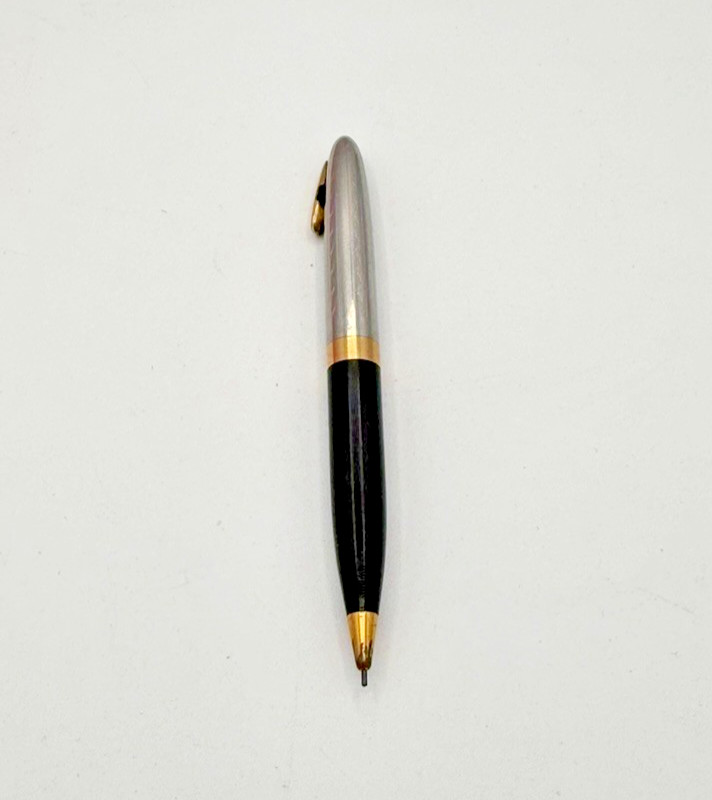 Vintage Sheaffer Mechanical Pencil Black Silver Gold Tone USA 4″