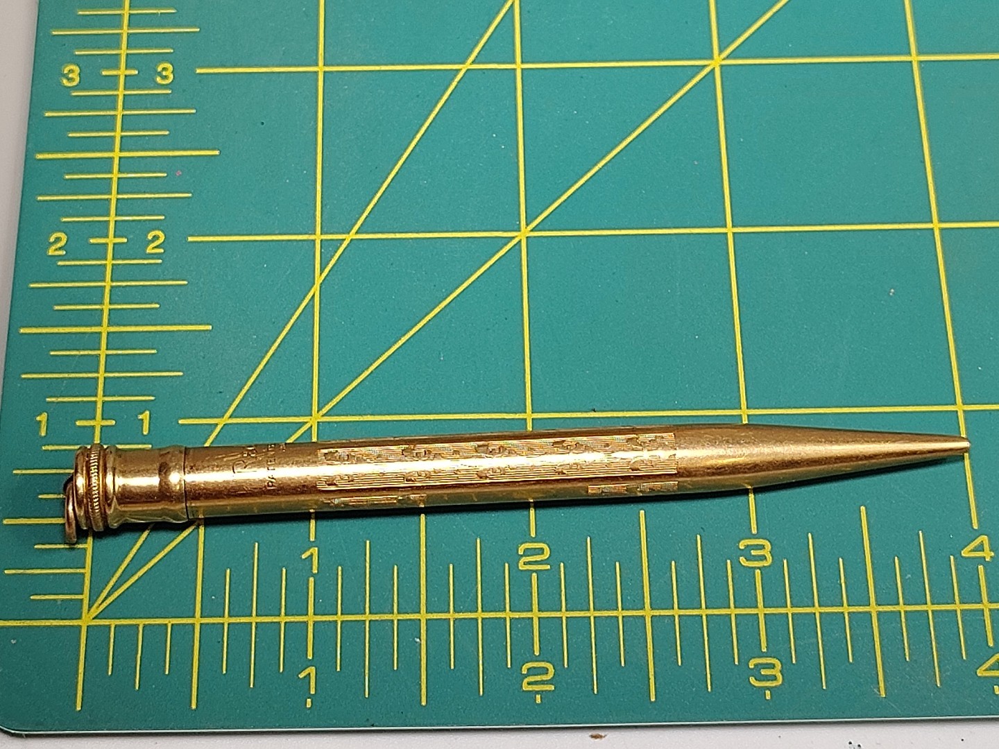 Redipoint 4” Chatelaine Deco Fleur De Lis Design Rolled Gold Mechanical Pencil