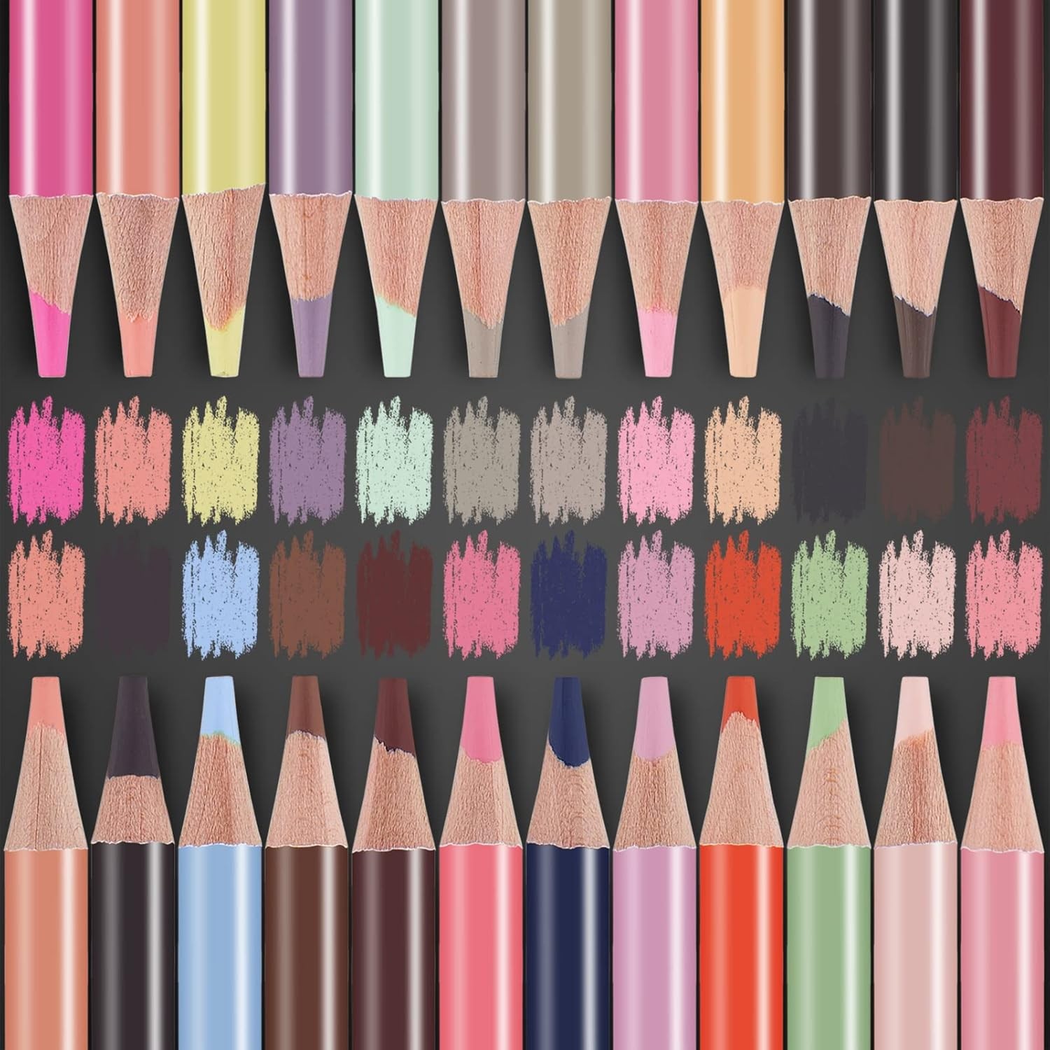 24 Colors Skin Tone Colored Pencils for 24 Count (Pack of 1), 24