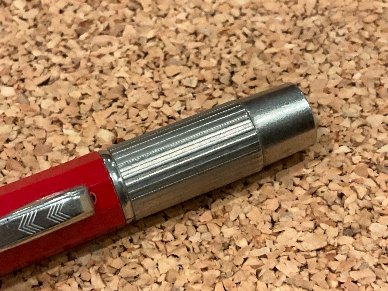Vintage Autopoint For Real Thin Lead Mechanical Pencil Red funeral Home