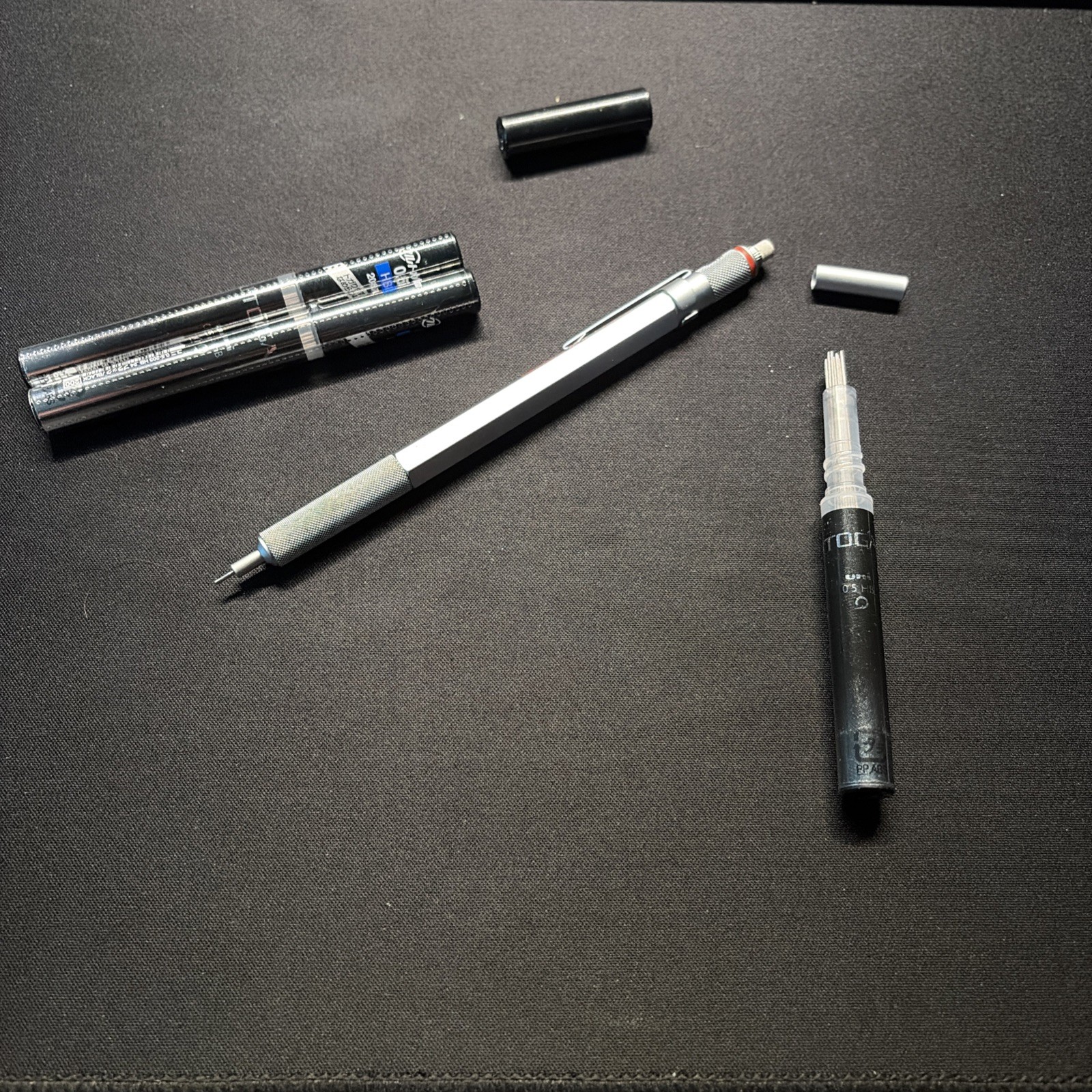 rOtring 600 Mechanical Pencil Silver 0.5mm Precision Writing Tool With 0.5 HB