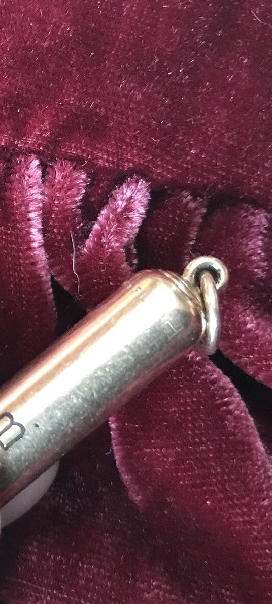 Antique 10K Chatelaine WS Hicks Retractable Pencil Estate 11.25 G