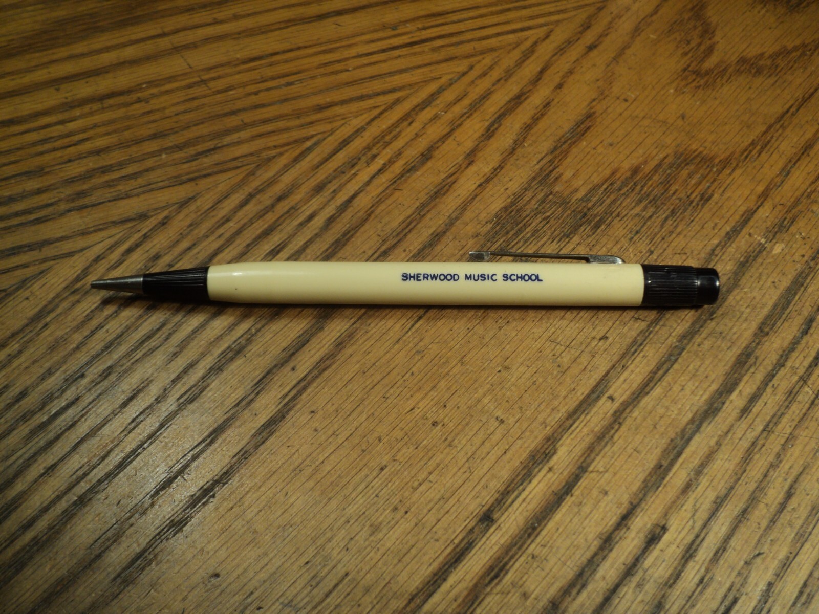 Vintage Autopoint Mechanical Pencil Sherwood Music School 5-11/16″ Long USA