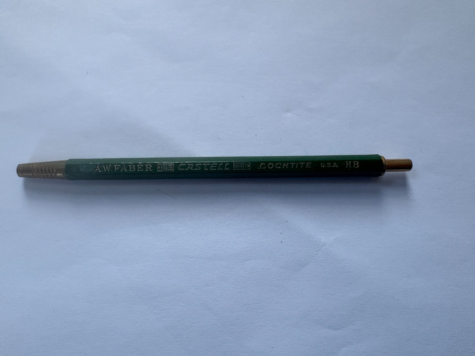 Vtg A W Faber Castell LOCKTITE & 9499 USA Mechanical Pencil drafting +lead