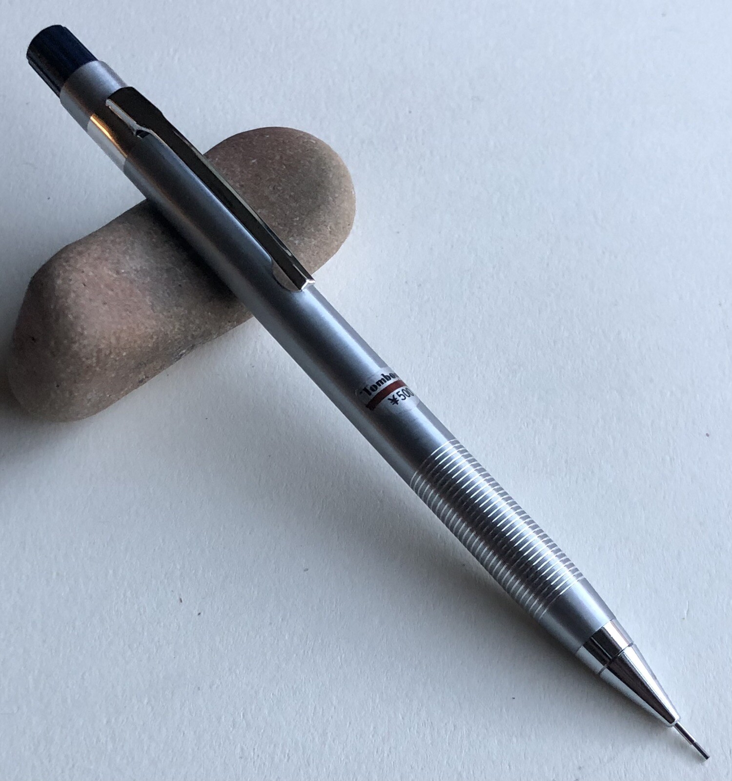 Vintage TOMBOW 500 Mechanical Pencil .5mm Lead Sticker NOS Precision Metal Japan