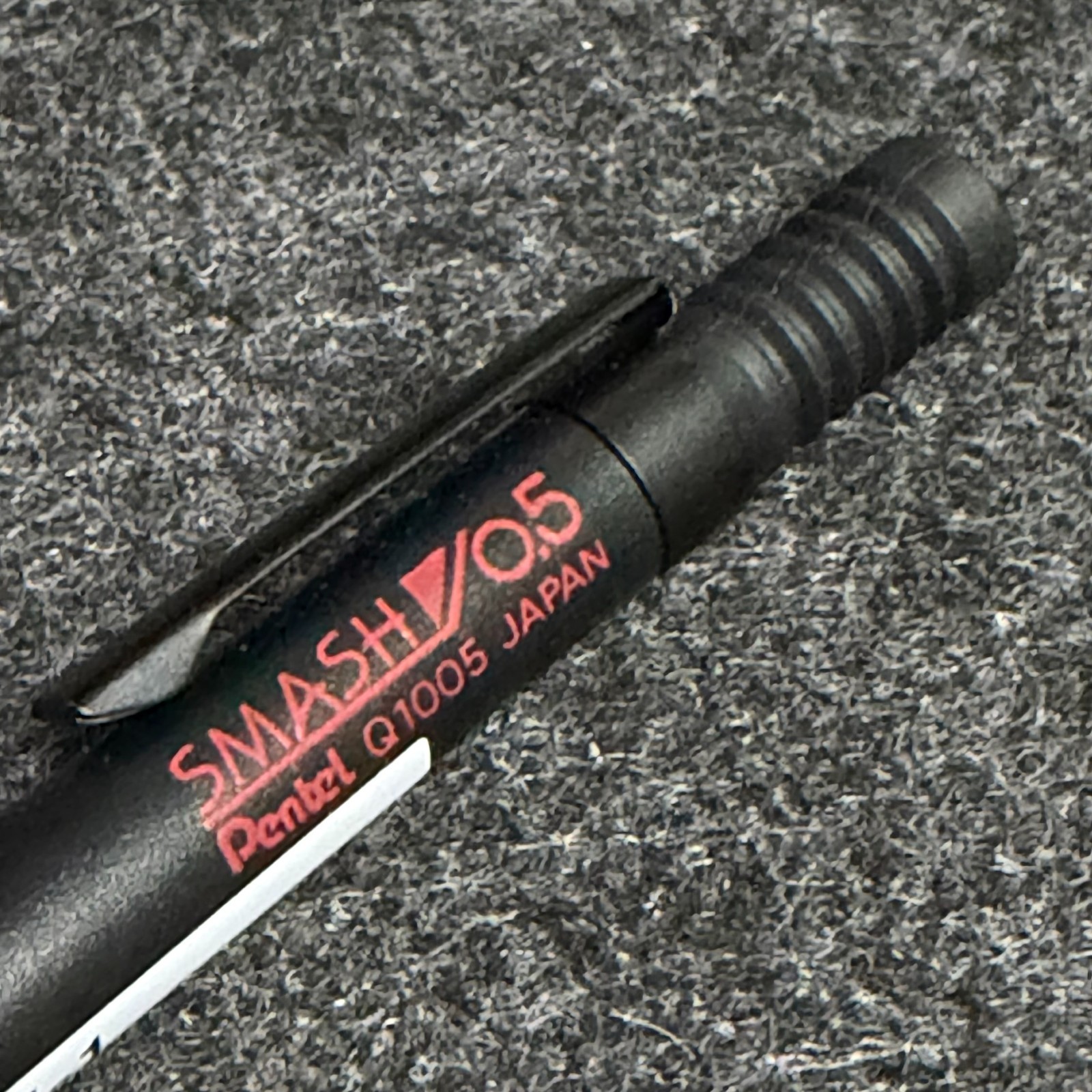RARE Pentel Smash Black Q1005-1 Mechanical Pencil “0.5 on Cap” Old Spec NOS