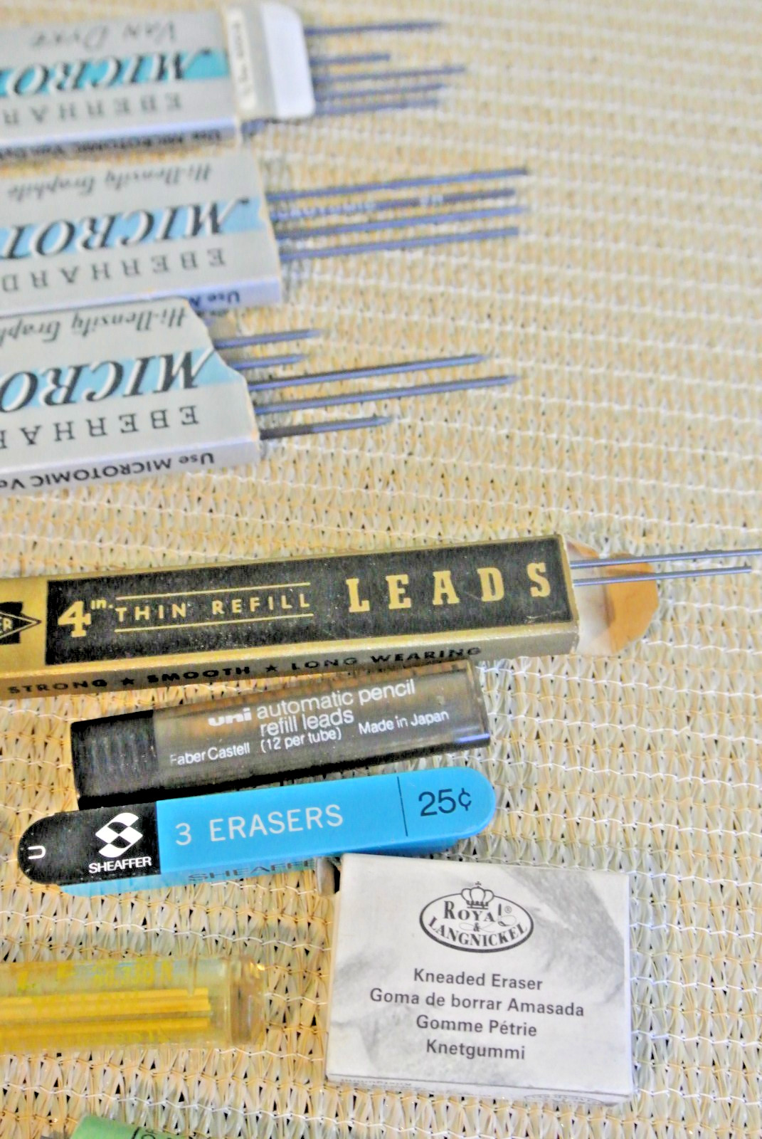 Lot Of Antique Vintage Graphite Pencil Lead Micro faber Sapbir VELVET fineline