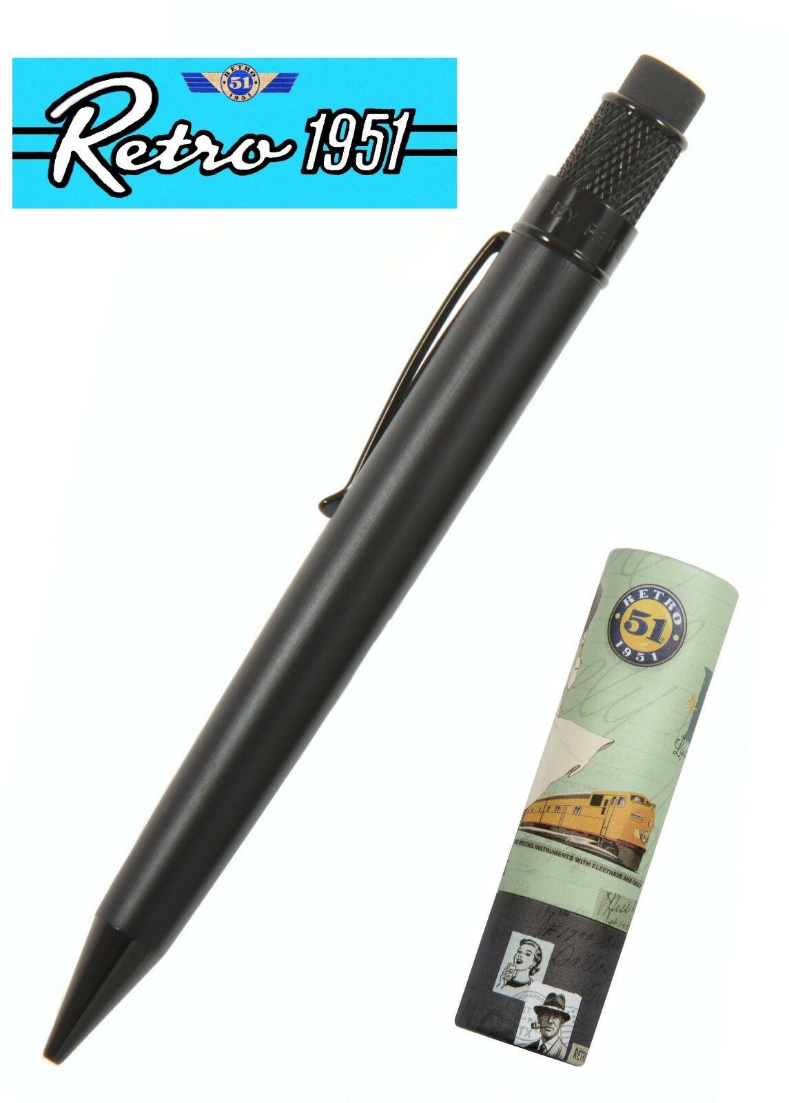 Retro 51 Stealth Vintage Metalsmith 1.15 mm Mechanical Lead Pencil #VRP-1701