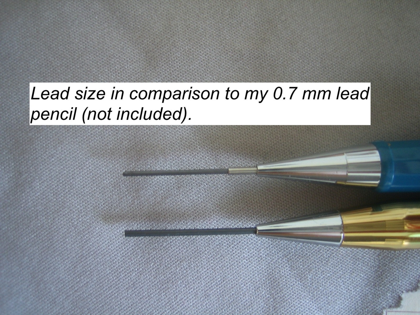 Gold filled color metal Twist Mechanical Pencil, 1.0 mm lead