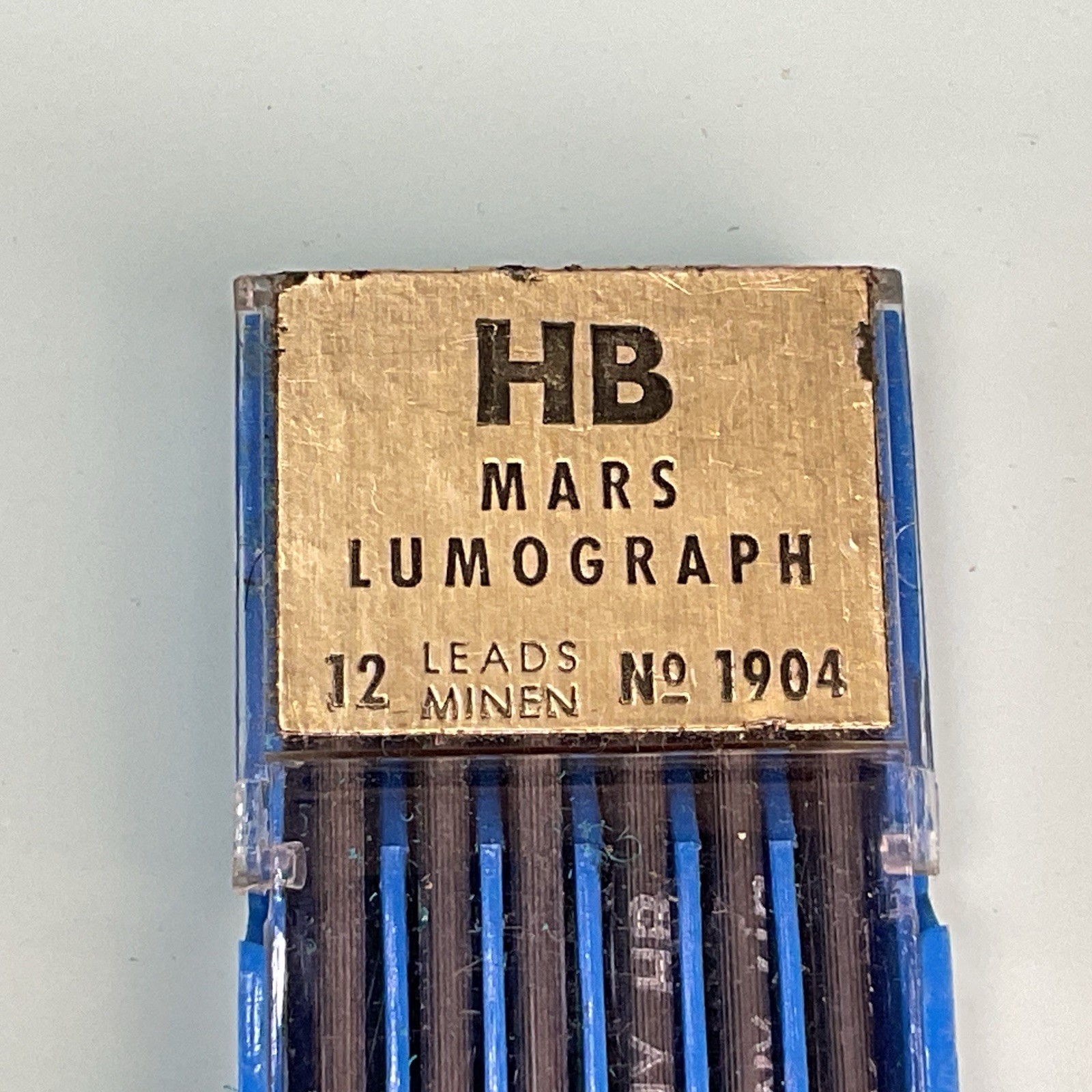 Staedtler Mars Lumograph No 1904 Mechanical Pencil Lead New & Used Lot HB 2H 4B