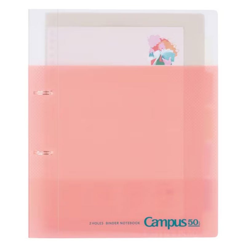 Kokuyo Campus A4 2-Ring Loose-Leaf Binder 50th Anniversary Pink