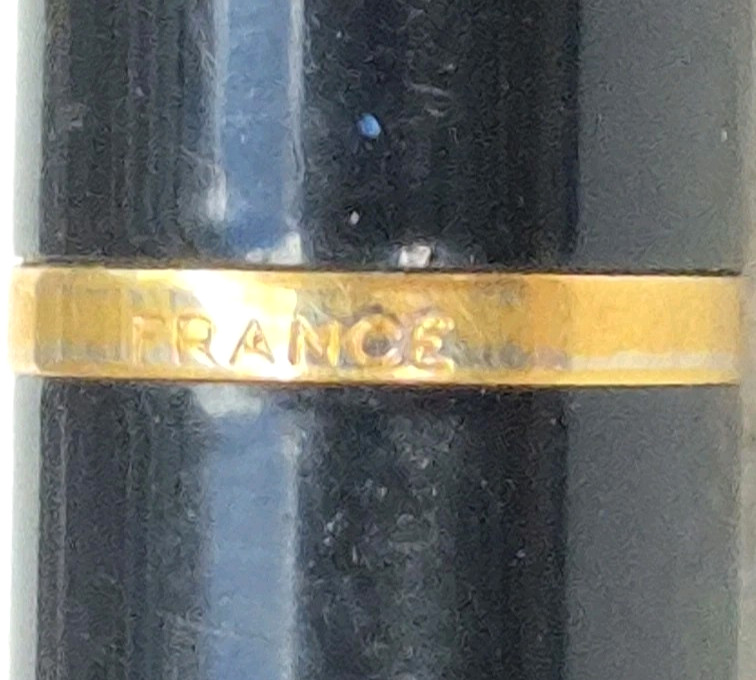 “WATERMAN * France” Black with Polished Brass Trim Working Mech Pencil
