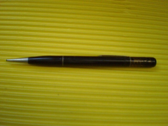 2680 VINT. RITEPOINT MECHANCIAL PENCIL CALENDAR TOP BROWN USED ERASER FUNCTIONS