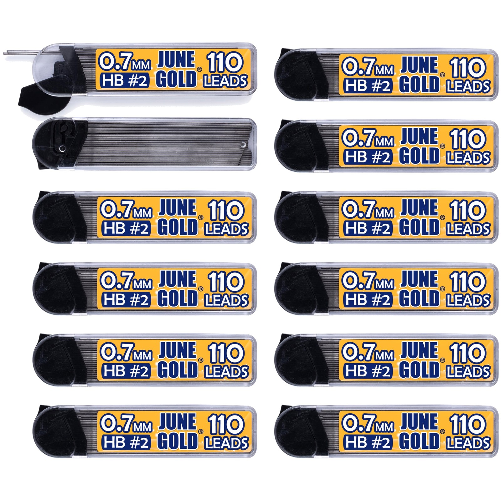 1320 Pieces, 0.7 mm HB #2 Lead Refills, 12 Dispensers, 110 Pieces Per Dispens…