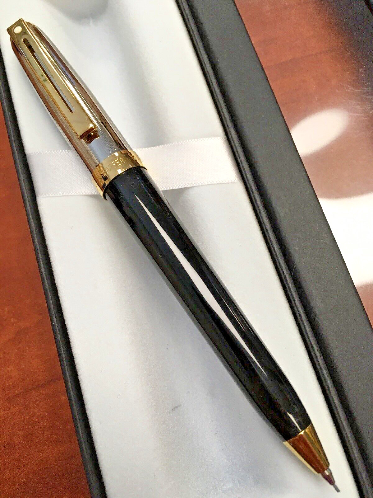 Sheaffer Prelude Black Lacquer With Palladium Plate 0.7mm Pencil