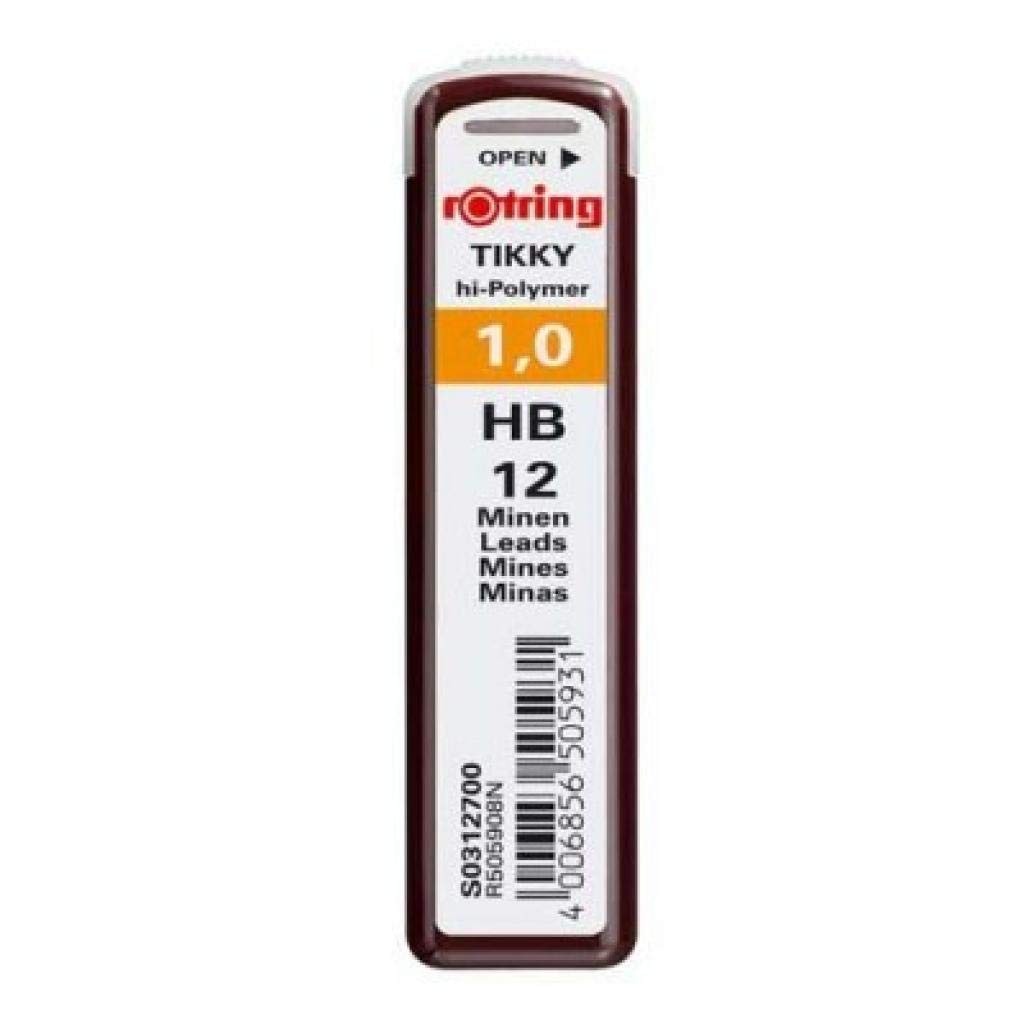 Leads for Tikky Mechanical Pencils, 1.0 mm, Hard Black (HB) (S0312700)