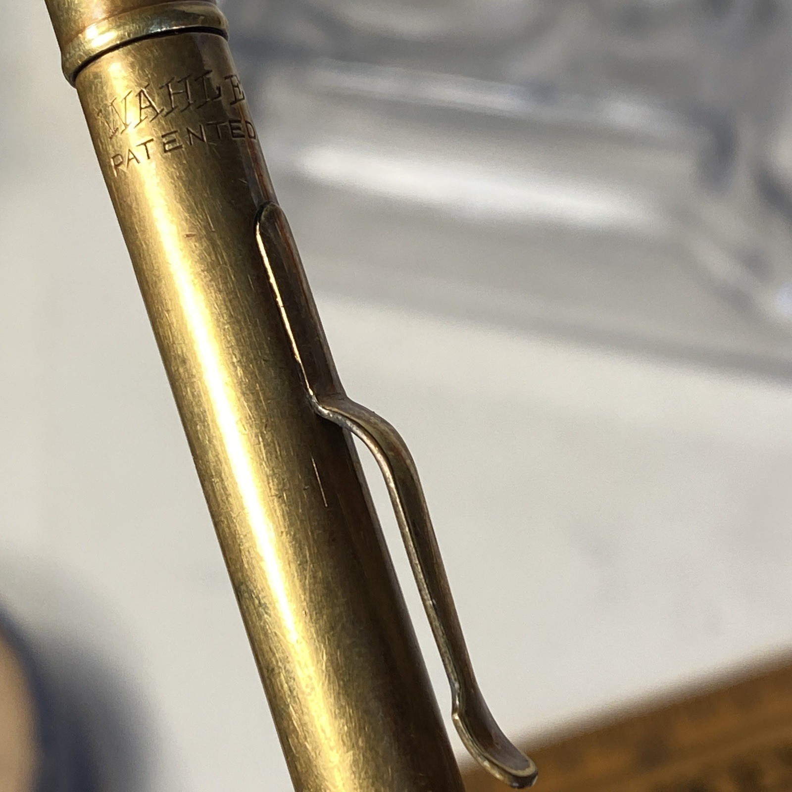 Antique Wahl Eversharp Co. Gold Filled Art Deco Mechanical Pencil 5.25″