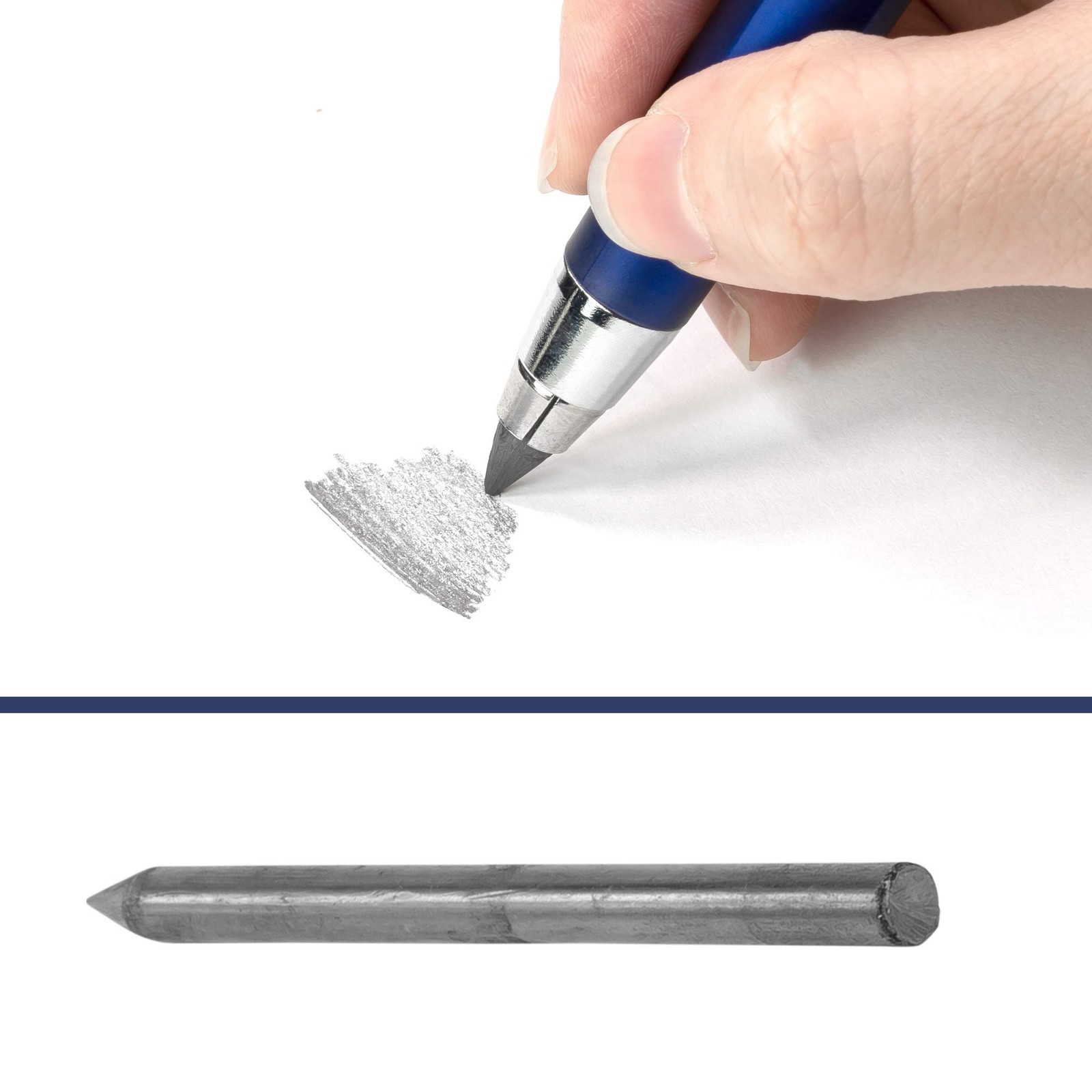 Premium Blue Technical Acrylic 5.6mm Clutch Lead Holder, Drafting, Sketching