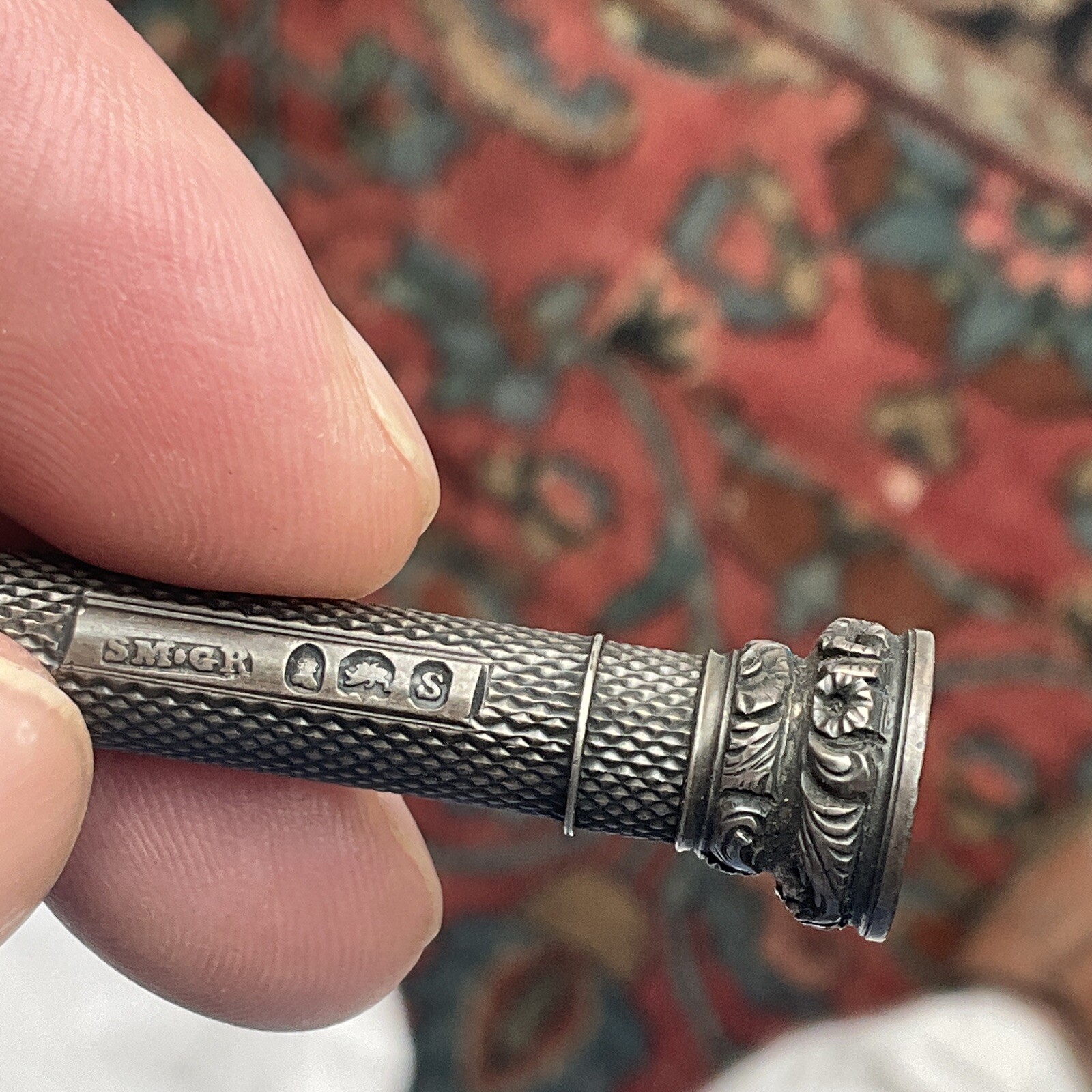 Antique Sampson & Mordan Sterling Silver Retractable Pencil Date Mark 1833
