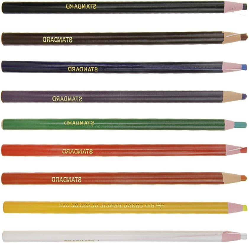 Starsouce Assorted Colors Peel-Off China Markers Grease Pencils – 9 Pack, No Sha