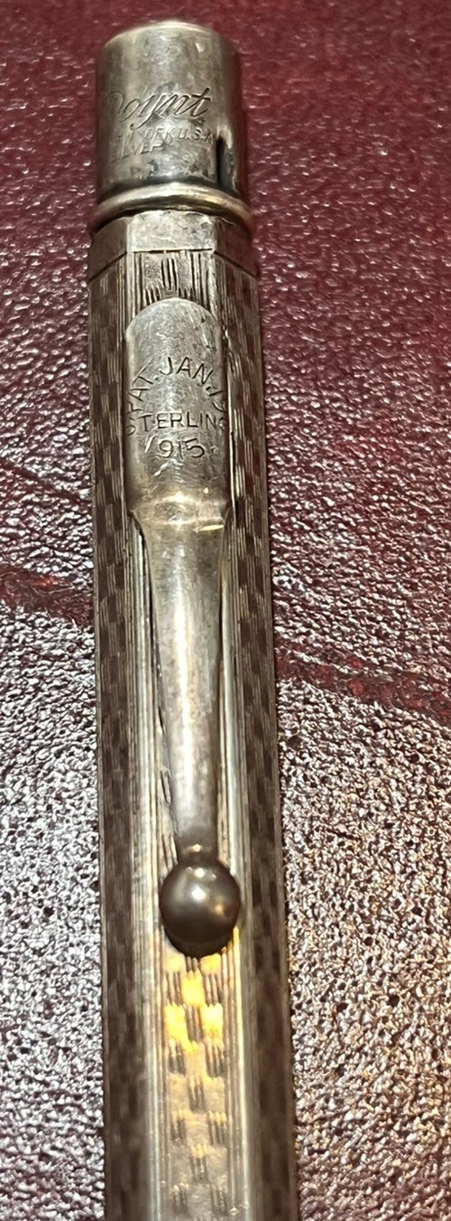 Antique Sterling Mabie Todd & Co. NY Silver Fyne Poynt Mechanical Pencil