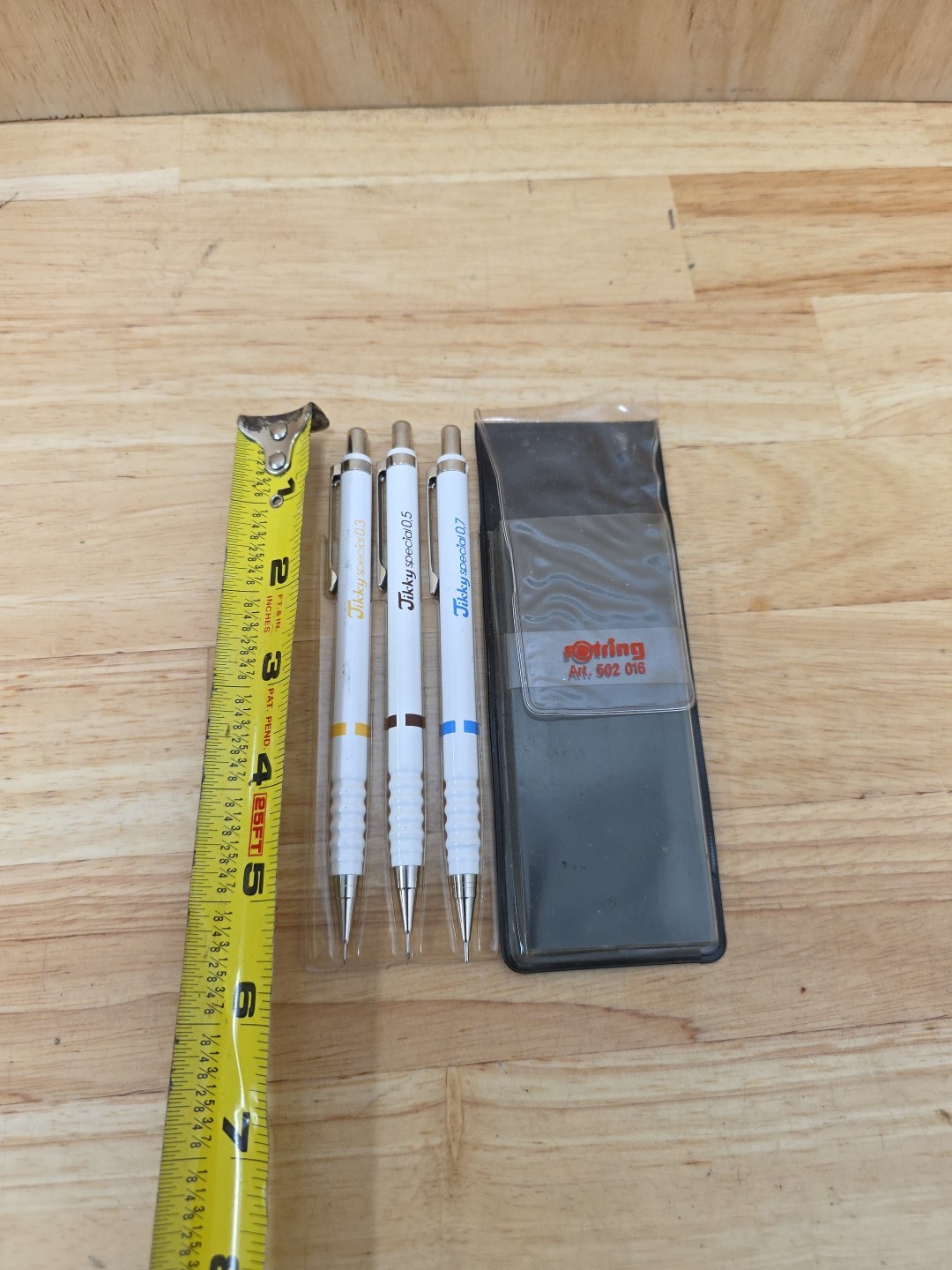 Vintage Set of 3 rOtring Tikky Special Mechanical Lead Pencils W. Germany