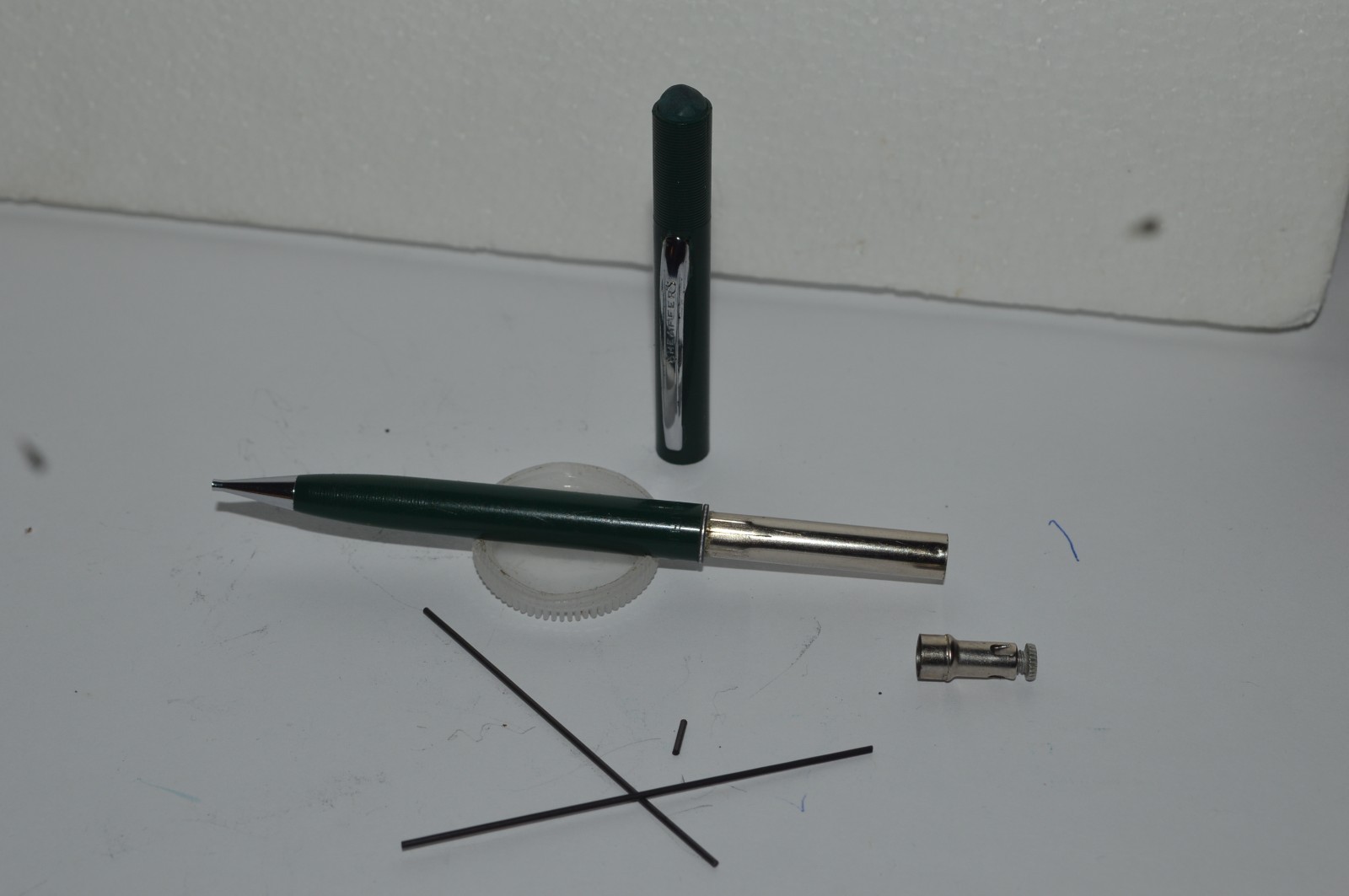SHEAFFER FINELINE Mechanical Pencil 0.9mm Green Circa 1950’s USA Works
