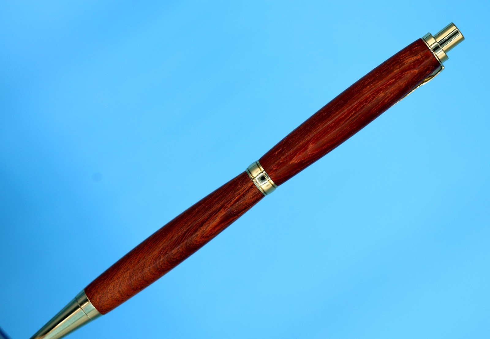Luxury Rosewood Mechanical Pencil Gold Finish 0.7mm + Extra Lead/Erasers Gift