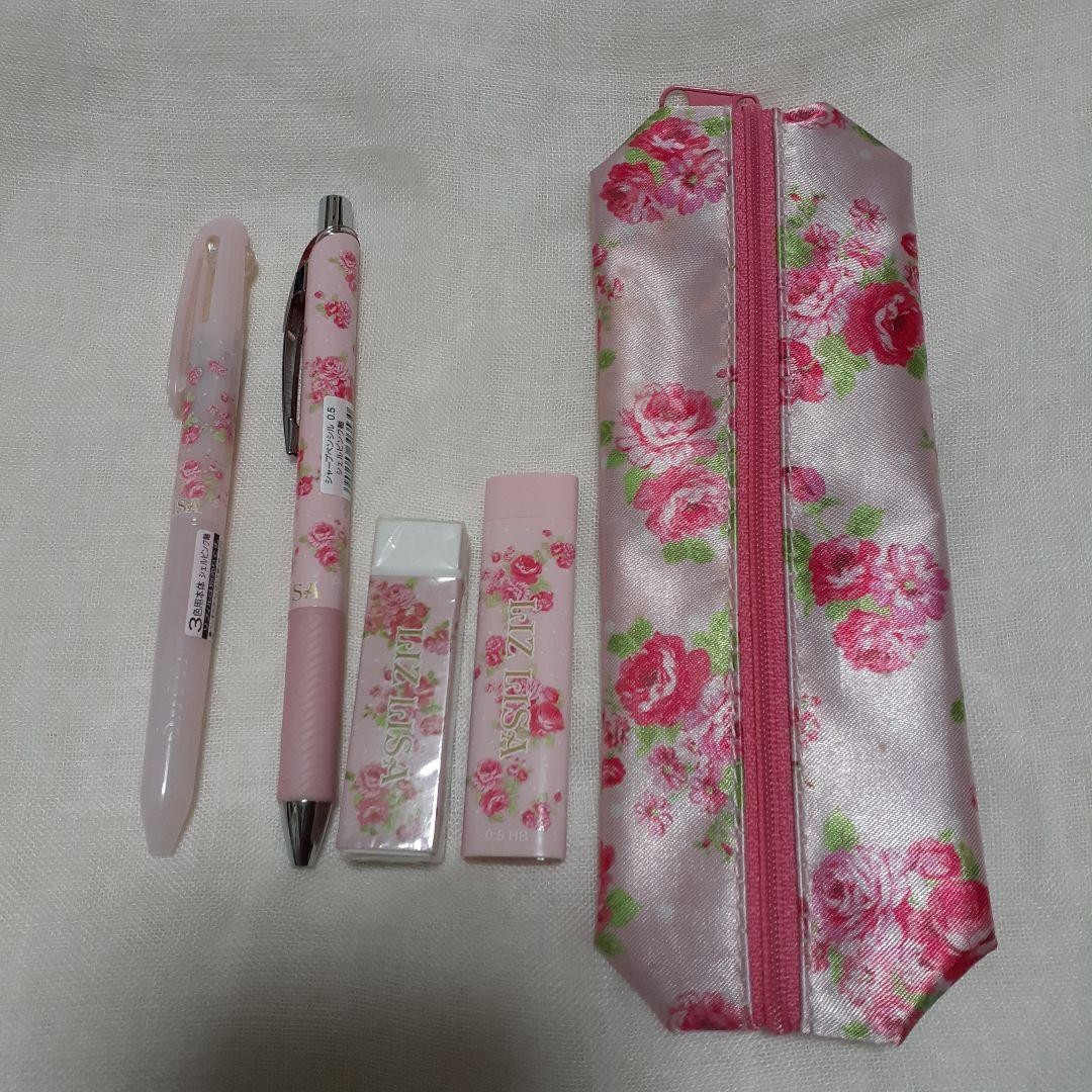 LIZ LISA Shell Pink Mechanical Pencil Set Pentel Collaboration Size 7.67 In