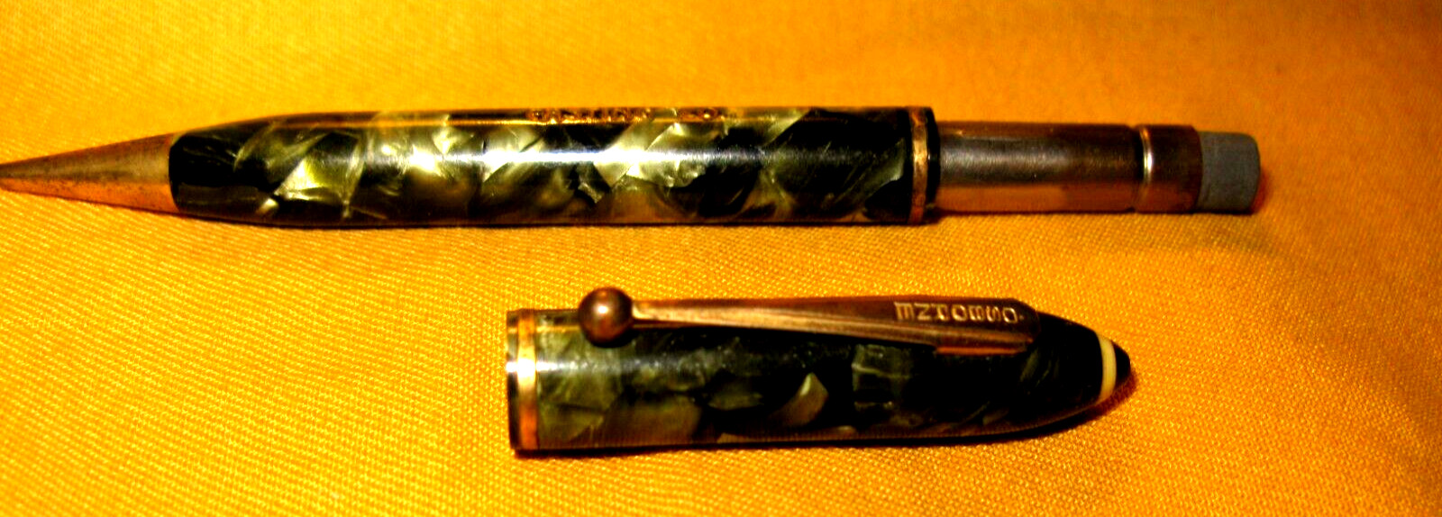 VTG. GREEN/BLACK MABLE OSBORNE MECHANICAL PENCIL ALL WORKING