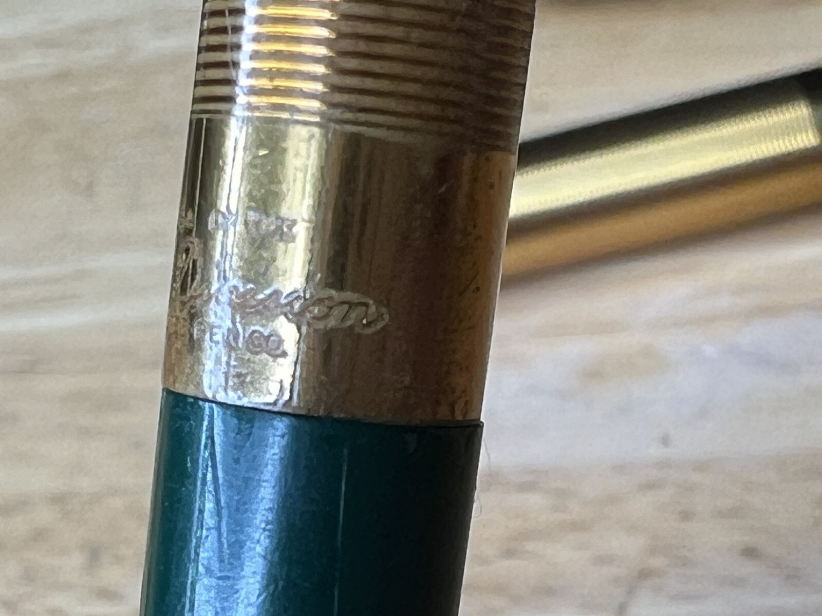 Vintage Sheaffer’s Fineline Green & Gold Twist Mechanical Pencil & Pen Set USA