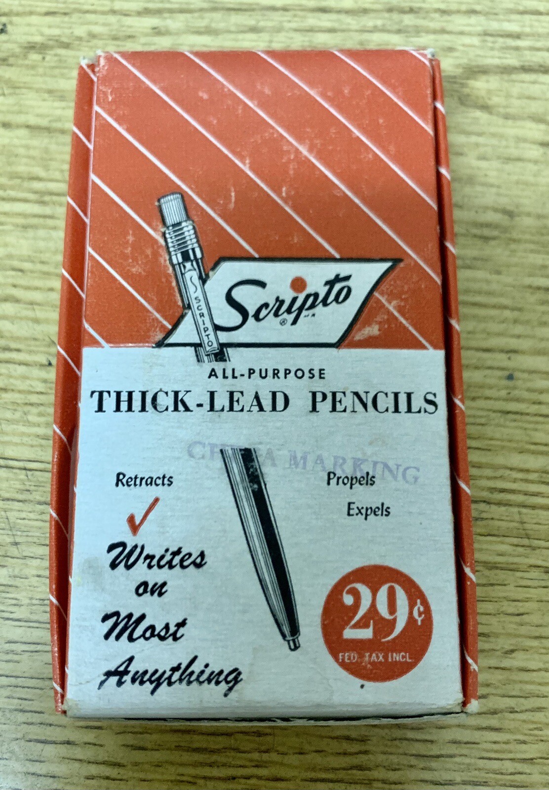 Vintage Scripto Yellow Thick-lead Pencils. 8 pencils only