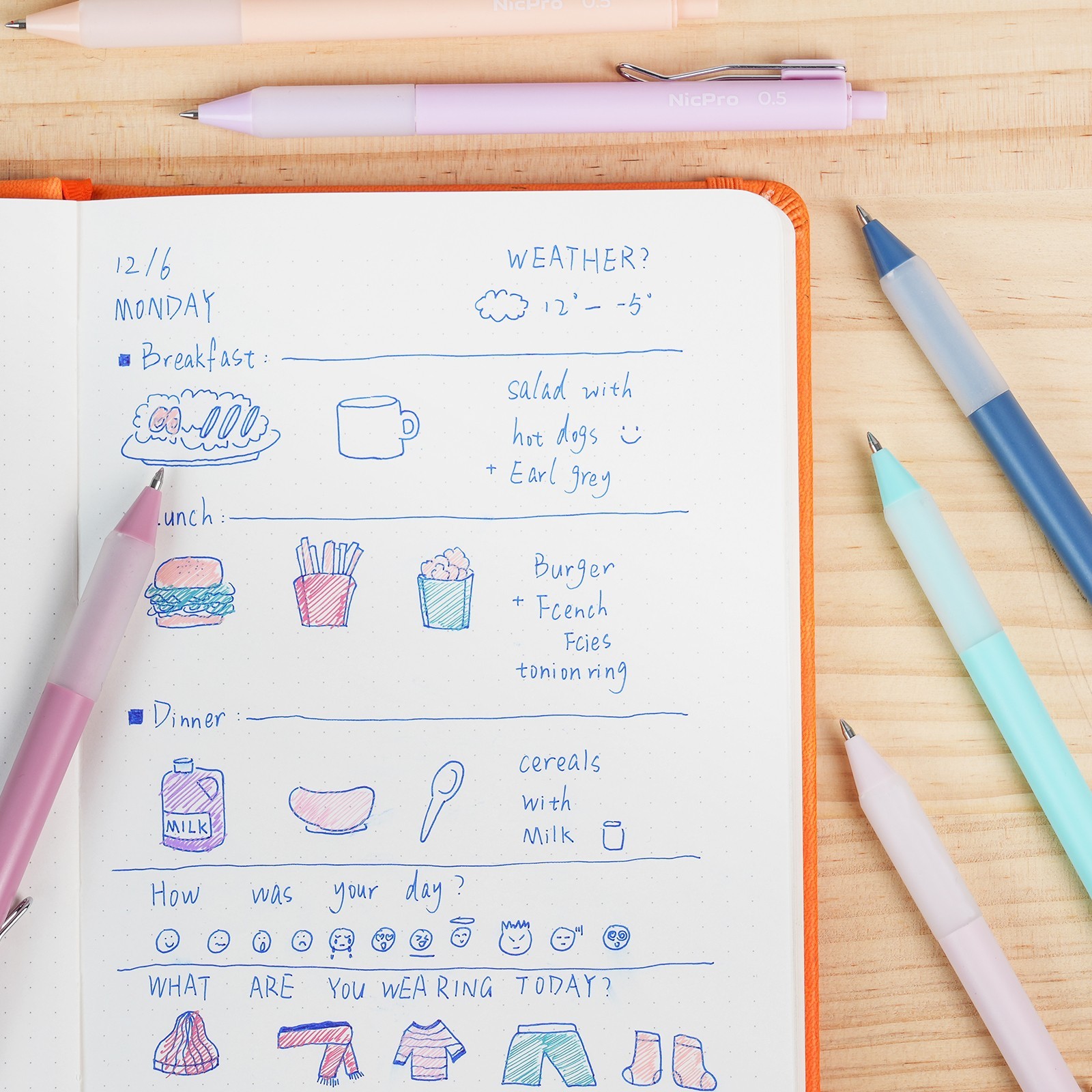 Nicpro 55PCS Aesthetic School Supplies: Pastel Highlighters, Gel Pens, Mechanica
