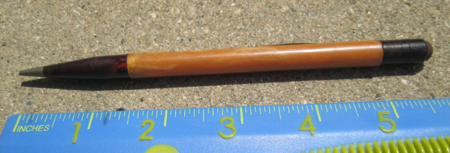 Redipoint Two-Tone Celluloid Mechanical Pencil Vintage As-Is
