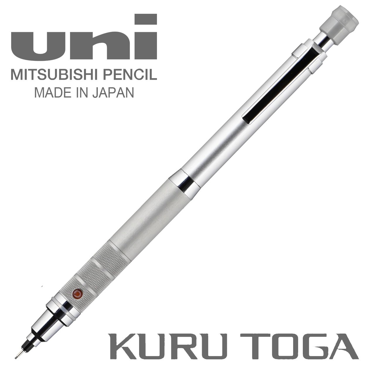 MItsubishi Uni-Ball KURU TOGA ELITE Mechanical Pencil (0.5mm) SILVER Japan Made