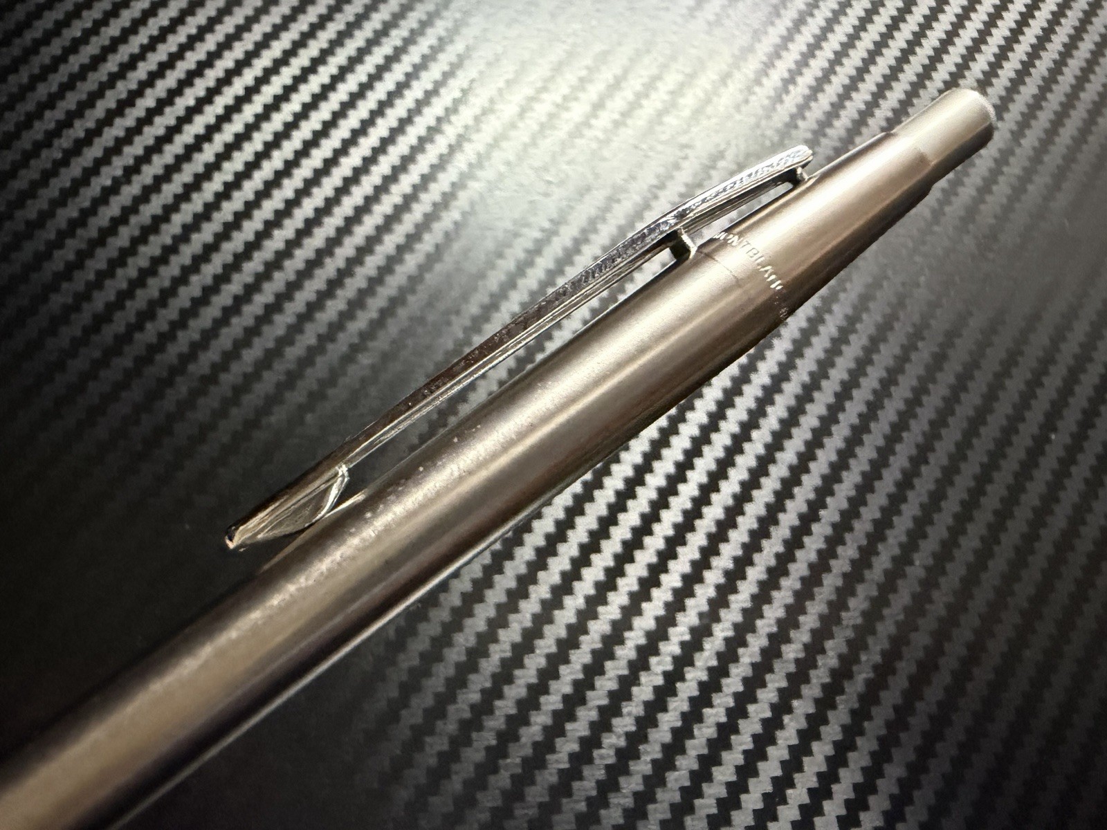 Very Good Condition Montblanc Noblesse Stainless Steel Mechanical Pencil 0.5mm