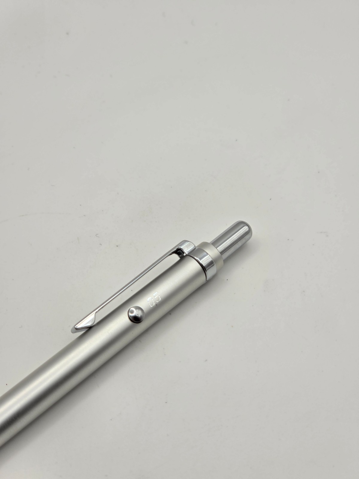 Vintage Rotring Tikky Double Push 0.5mm Mechanical Pencil Silver Matte Boxed