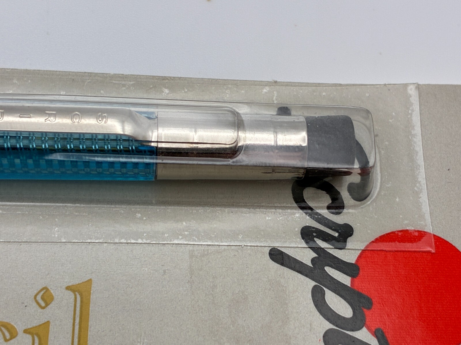 Vintage SCRIPTO Classic K780 Translucent Mechanical Pencil Blue 1989 Twist