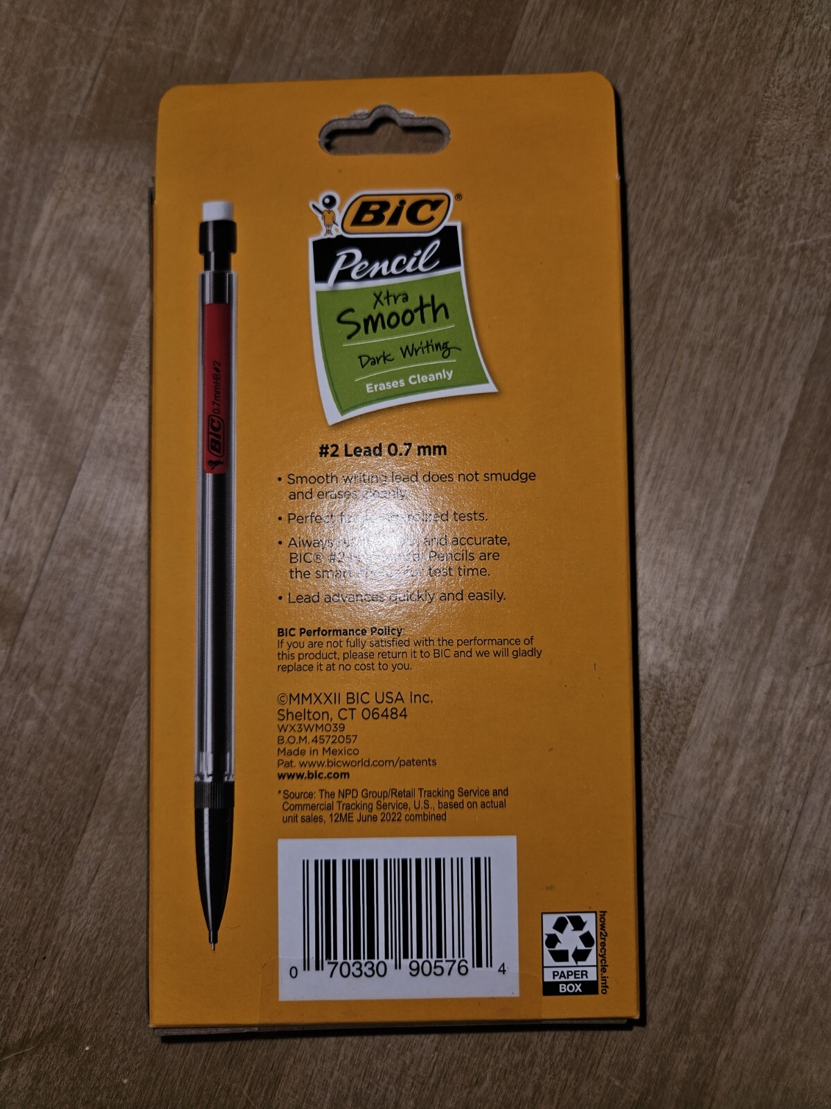 BIC Xtra-Smooth Mechanical Pencils with Erasers, Medium Point (0.7Mm), 10-Count