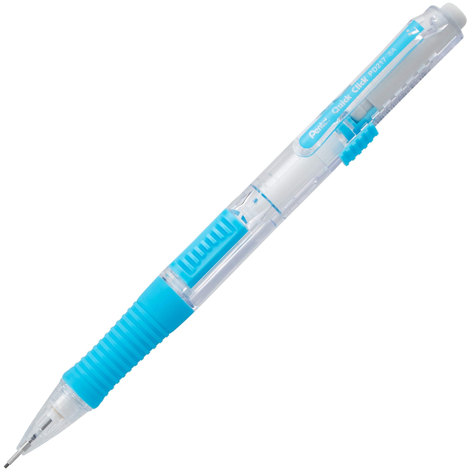 Pentel Quick Click Mechanical Pencil, (0.7mm) Med Line, Canister, Assorted Co…