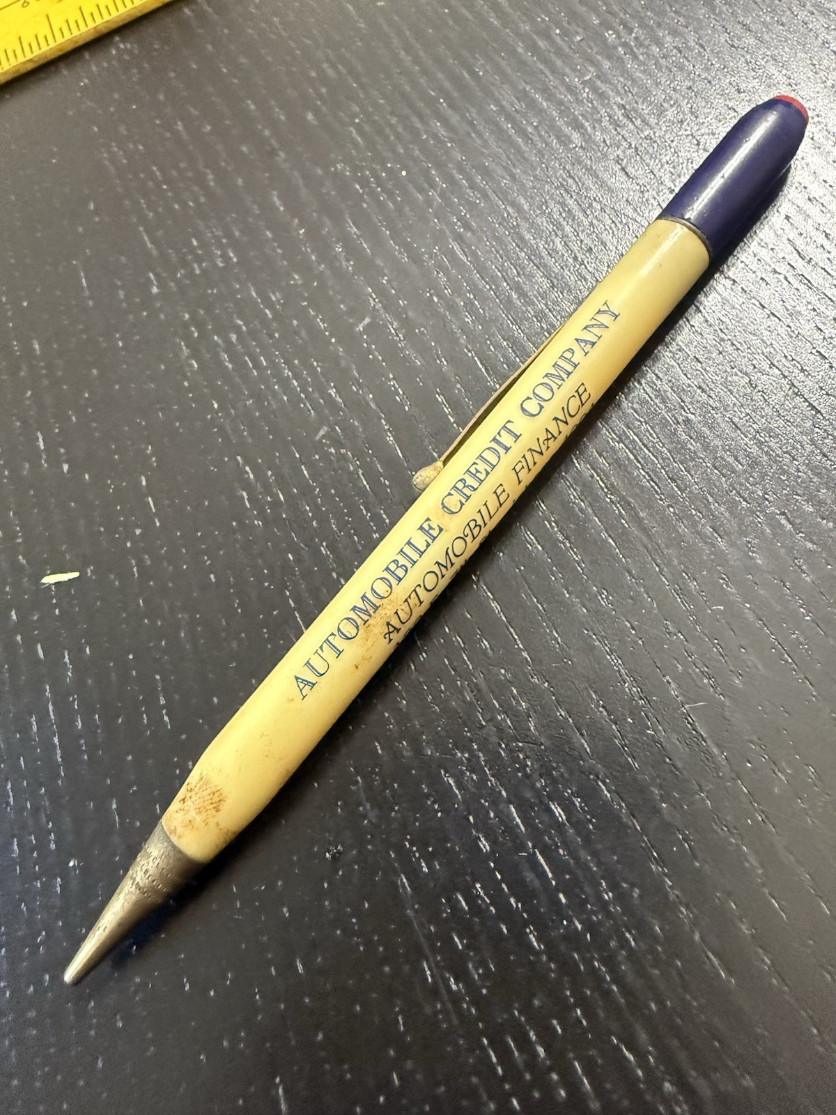 Amarillo Texas TX Old Vintage Adv Mechanical Pencil Automobile Credit Company Co