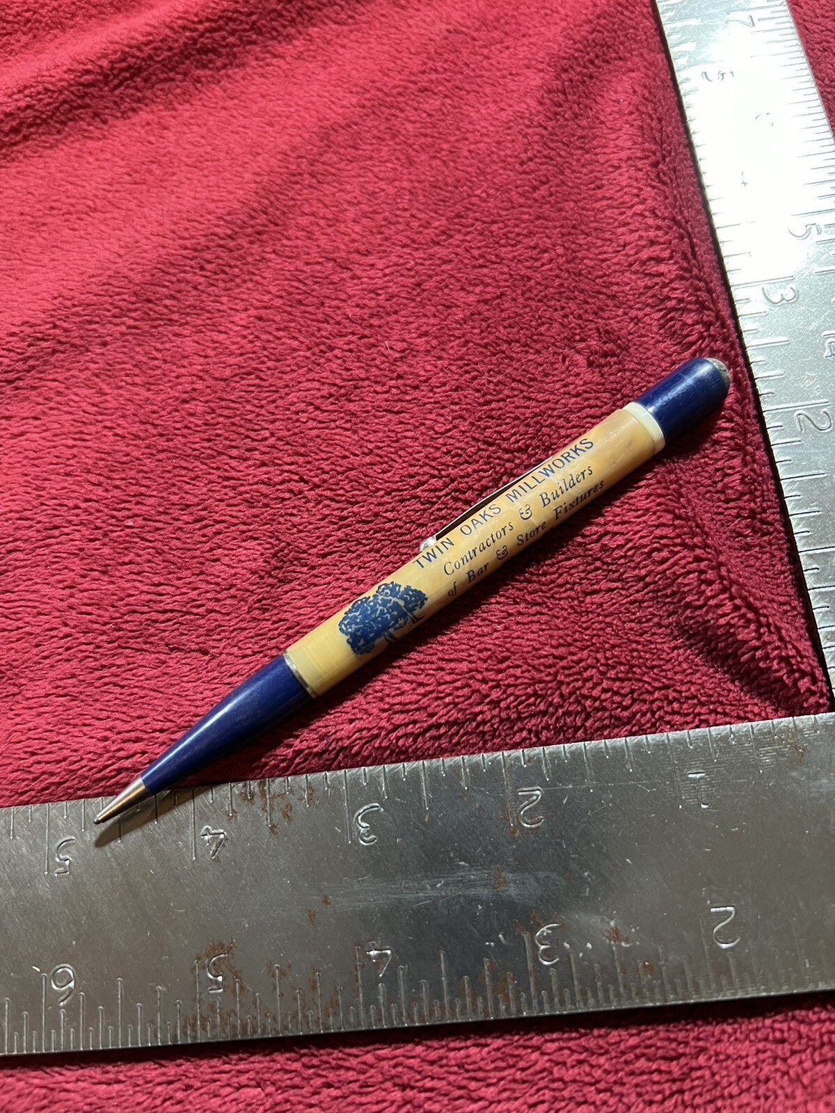 Vintage Mechanical Pencil, Twin Oaks Millworks in Arlington, MN. Phone 22!