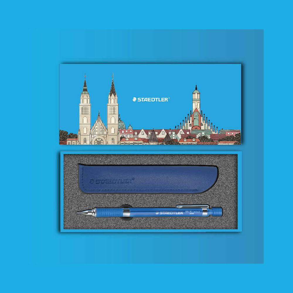 (Rare+++++) Staedtler Meister China Limited 0.5mm Mechanical Pencil Sky Blue NEW